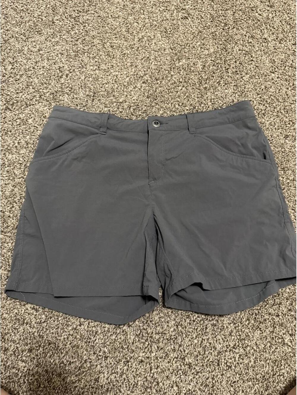 women’s Patagonia Quandary hiking shorts in "Forge Grey", size 10
